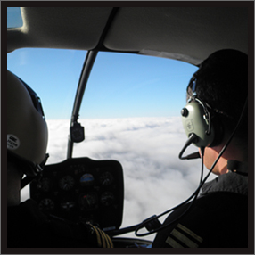 Imagen de los pilotos en vuelo